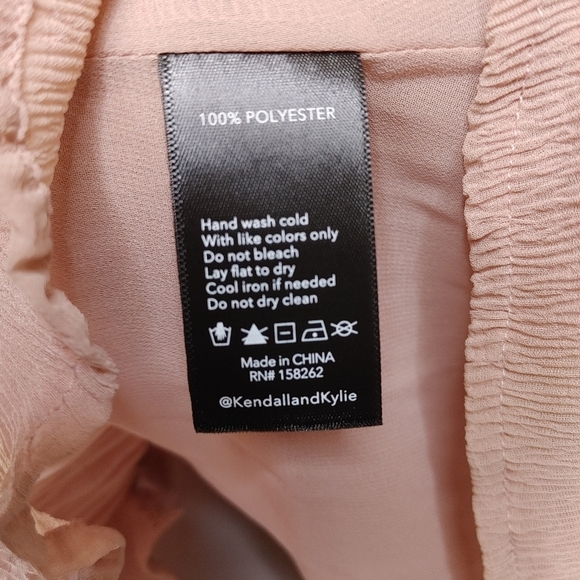KENDALL + Kylie pink ruffle blouse S - Picture 10 of 11